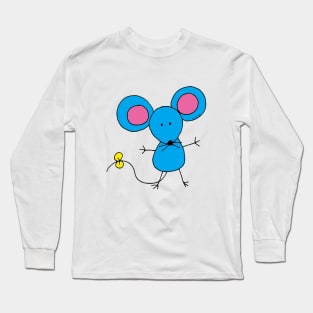 blue mouse Long Sleeve T-Shirt